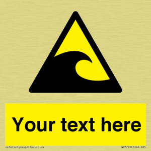 Custom warning tsunami hazard zone